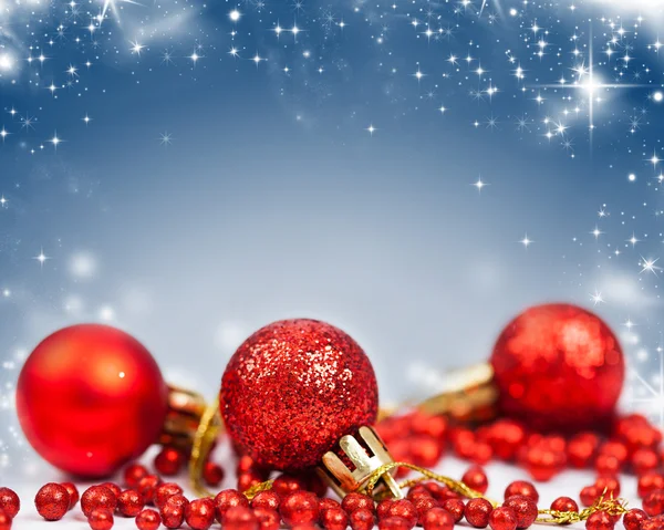 Christmas background with Christmas ornaments — Stock Photo, Image