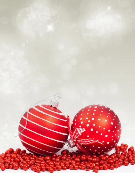 Vánoční pozadí s vánoční ozdoby — Stock fotografie