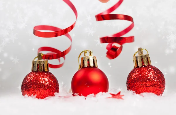 Jul bakgrund med christmas ornament — Stockfoto