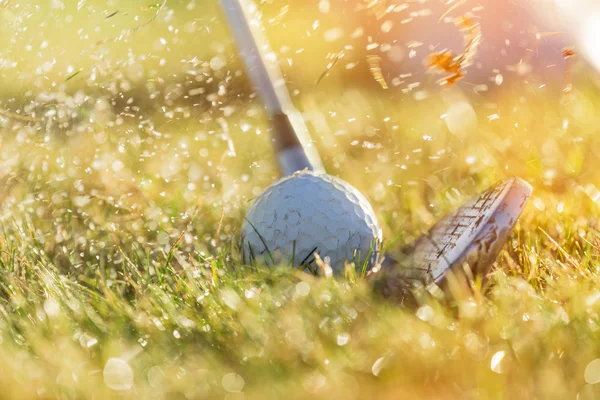 Detail golfového míčku. — Stock fotografie