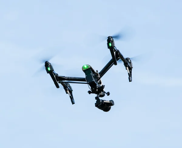 Drone with 4K camera flying. — Stock Photo, Image