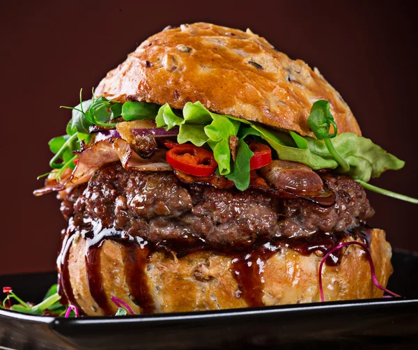 Close-up of home made burgers — Stock Photo, Image