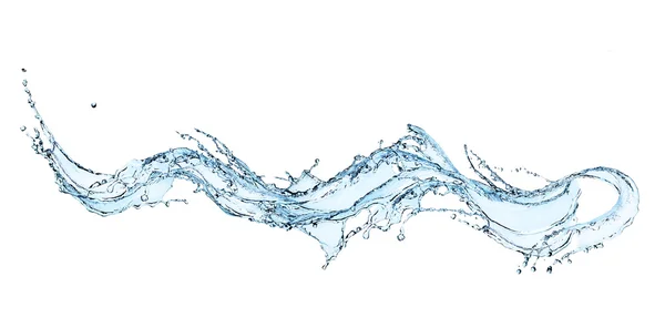 Salpicadura de agua azul. — Foto de Stock