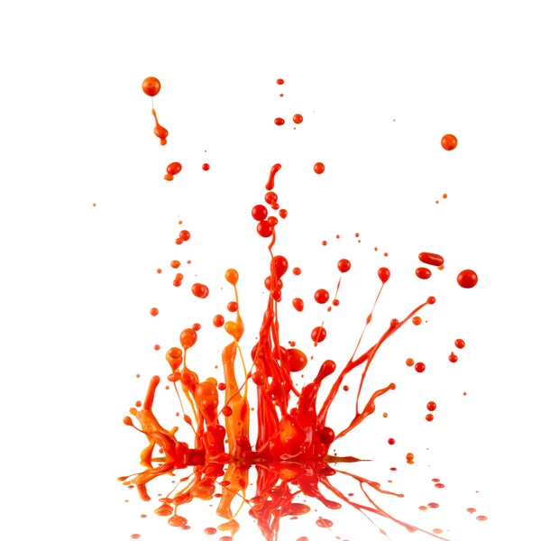 Colorful paint splashing — Stock Photo, Image