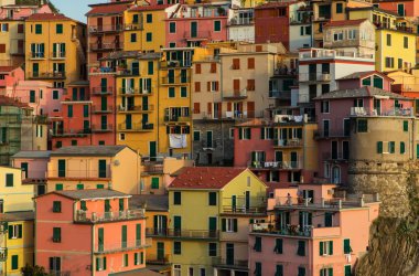 Cinque Terre Sahili Manarola Köyü.