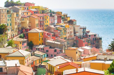 Cinque Terre Sahili Manarola Köyü.