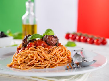 ayrıntı domates soslu spagetti.