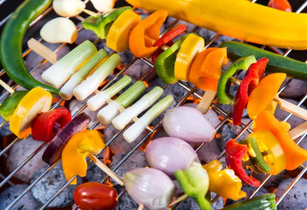 Barbecue grill met zee vissen. — Stockfoto