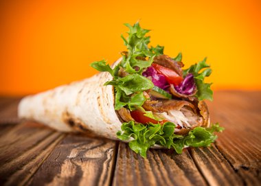 kebap sandviç yakın çekim