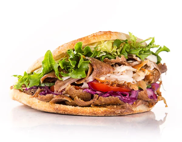 Close-up van kebab sandwich — Stockfoto