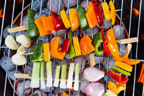 Barbacoa parrilla con peces de mar . —  Fotos de Stock