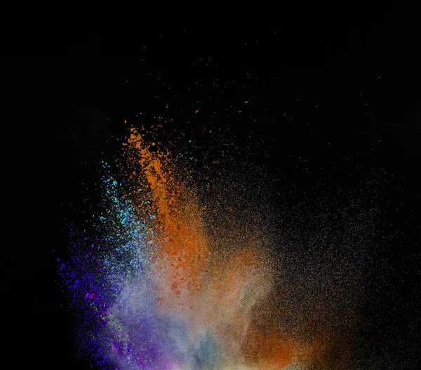 Freeze motion of colored dust explosion. — Stock Photo, Image