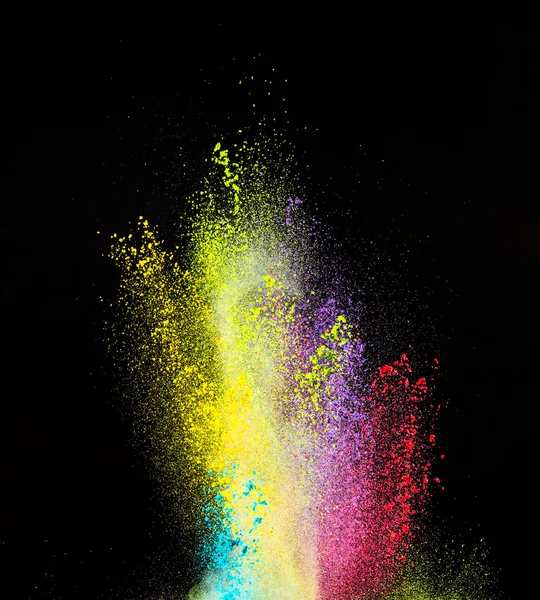 Movimento di congelamento di esplosione di polvere colorata . — Foto Stock