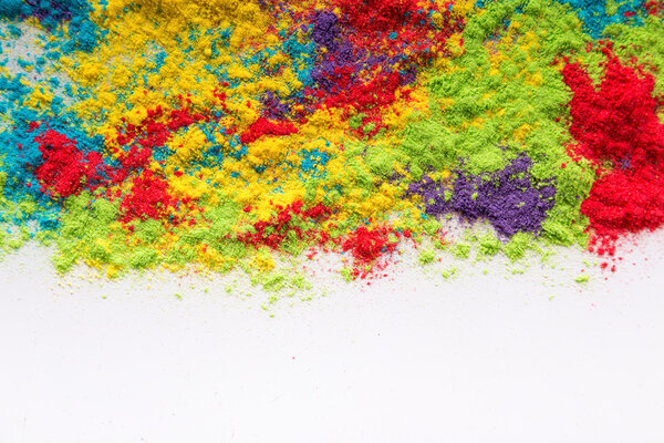 Colored powder, abstract background.