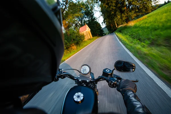 Primer plano de una motocicleta — Foto de Stock