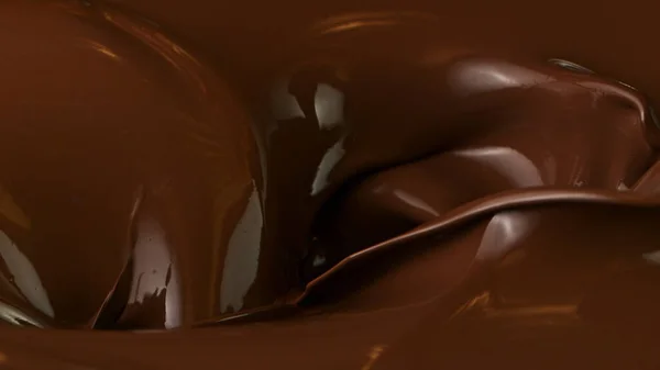 Verter el delicioso chocolate negro — Foto de Stock