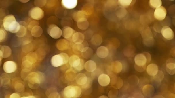 Abstrato estrela de ouro luzes brilhante arte fundo, 4k, super câmera lenta. — Vídeo de Stock