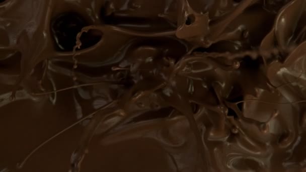 Szuper lassú mozgású forró csokoládé. — Stock videók
