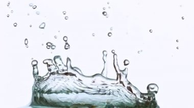 Süper Yavaş Hareket Vuruşu Su Sıçratma 1000fps