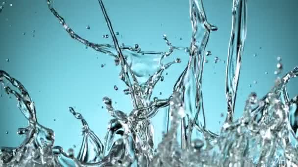 Super Slow Motion Shot of Water Splash 1000 fps sebességgel — Stock videók