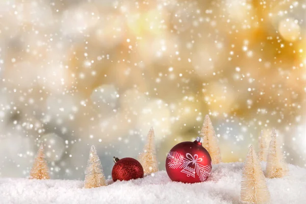 Christmas decoration with blurred background — Stock Photo, Image