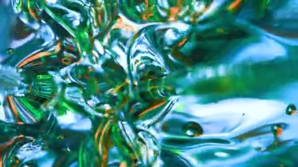 Super Slow Motion Shot of Splashing Absztrakt színes háttér. — Stock videók