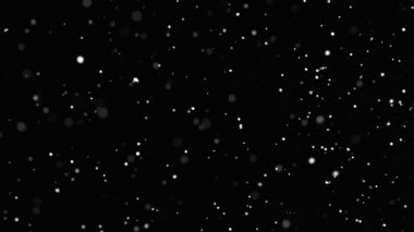 Kara Arkaplanda Kış Karları İzole Edildi.