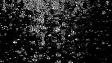 Süper Yavaş Hareket Vuruşu Su Sıçratma 1000fps