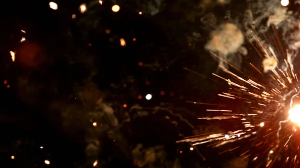 Tűzijáték háttér homályos fények — Stock Fotó