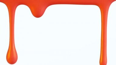 Soyut arkaplan, beyaz arkaplana izole edilmiş renkli sıvı akışı