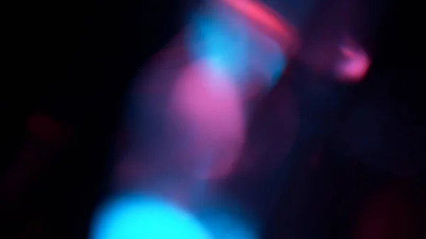 Streszczenie Bokeh Lights, Lens fllares, Defocning Shining Kolorowe Neon Promienie — Zdjęcie stockowe