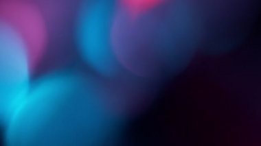 Soyut Bokeh Işıkları, Lens Işıkları, Odaklanamayan Parlak Neon Işıkları Siyah Arkaplanda.