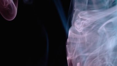 Süper Yavaş Çekimde Soyut Duman.