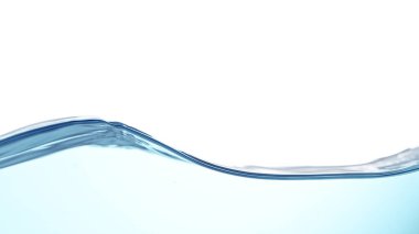 Beyaz zemin üzerinde mavi su dalgaları