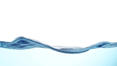 Beyaz zemin üzerinde mavi su dalgaları