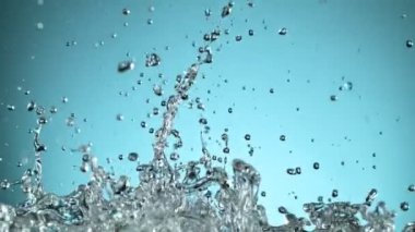 Süper Yavaş Hareket Vuruşu Su Sıçratma 1000fps