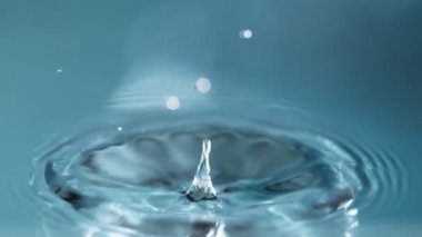 Süper Yavaş Hareket Vuruşu Su Düşürme 1000fps