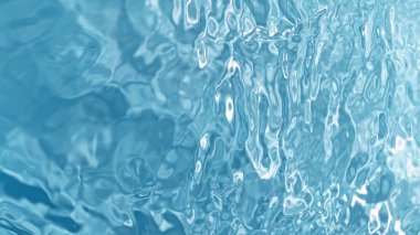 Su mavi arkaplanda sıçrıyor