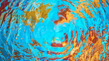 Renkli soyut su yüzeyi arkaplanı.