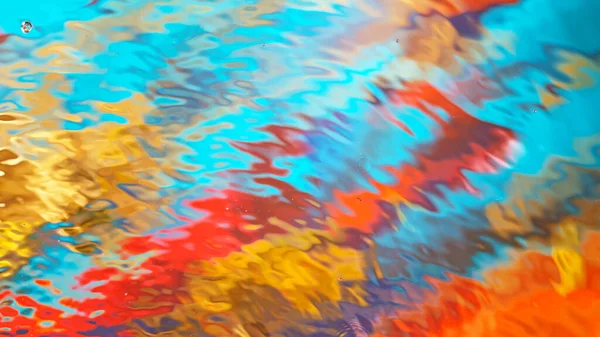 Fondo abstracto coloreado de la superficie del agua. — Foto de Stock