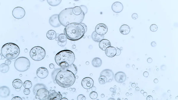 Moving Bubbles on White Background — Stock Photo, Image