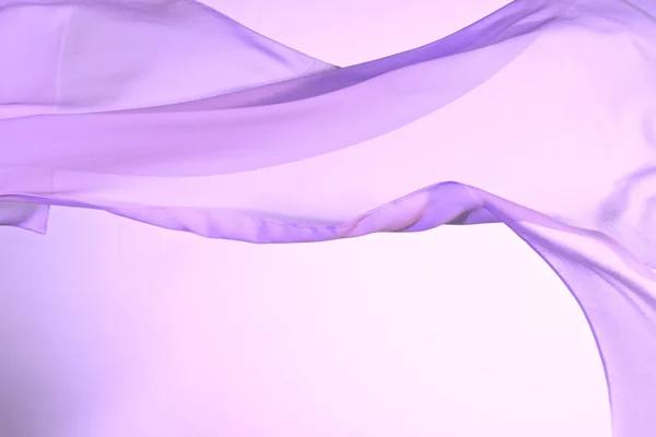 Paño transparente elegante liso y colorido separado sobre fondo blanco. — Foto de Stock