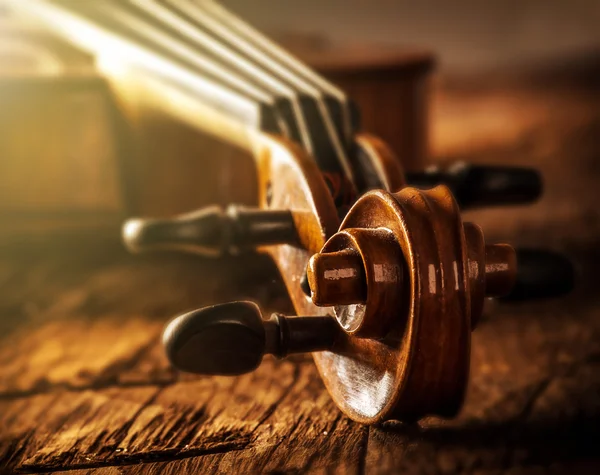 Violin in vintage style — Stock Photo, Image