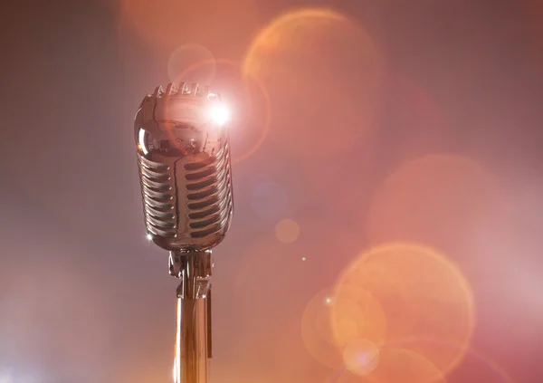 Retro microphone — Stock Photo, Image