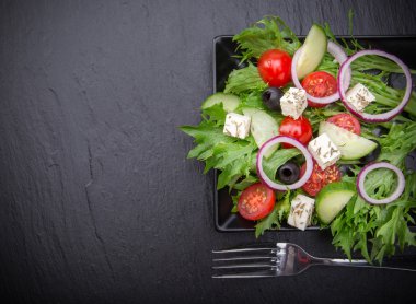 taze lezzetli salata