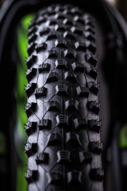 close-up of a green mountain bike clipart