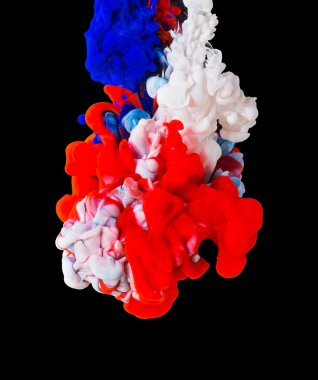 Suda renkli mürekkep