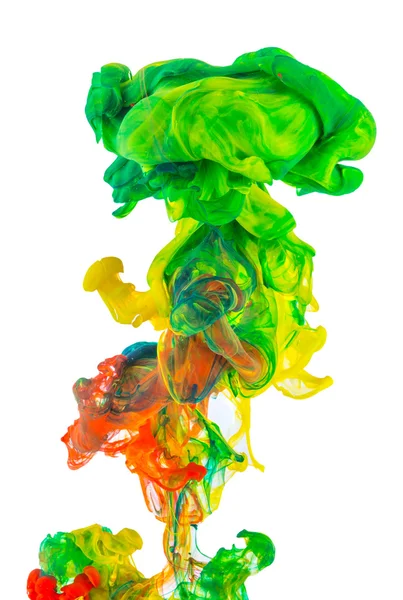 Colorful ink in water — Stock Photo, Image