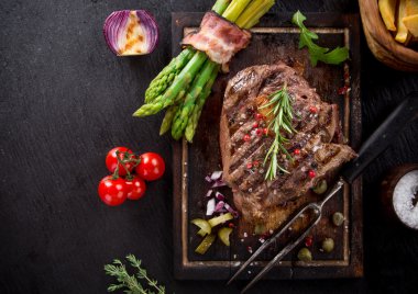 dana biftek ahşap tablo