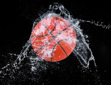 Su sıçrama ile spor top